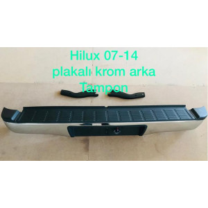 TOYOTA  HİLUX 07-14 PLAKALI KROM  ARKA TAMPON